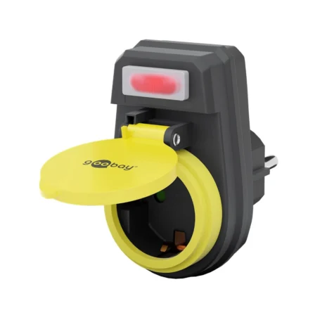 Gniazdo z wyłącznikiem 230V, bryzgoszczelne, 3650W, Goobay 41266