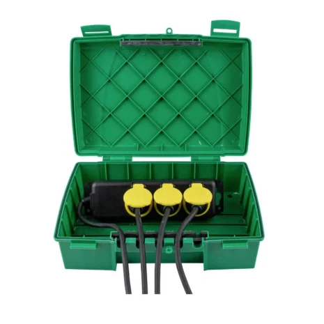 Skrzynka ochronna do ogrodu, kempingu i imprez plenerowych, Heitronic 21044