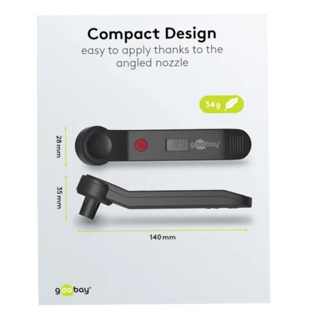 Cyfrowy czujnik, manometr powietrza do samochodu, roweru, motocykla - Goobay W59799