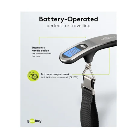 Waga do ważenia bagażu – cyfrowa waga podróżna do 50 kg z taśmą i wyświetlaczem LCD