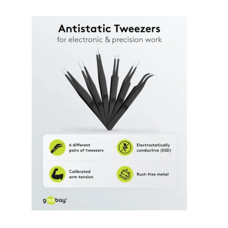 Zestaw pęset 6x - Kompletny zestaw wysokiej jakości pęset